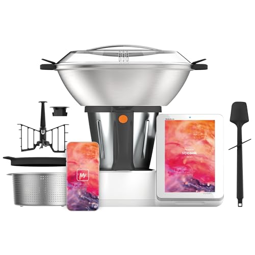 Taurus Mycook Next - Robot de Cocina con wifi, pantalla XXL, cocina por voz, inducción, cocción lenta o alta temperatura, sous-vide, 30 funciones, 2000W, jarra 3.75L, app mycook + accesorios