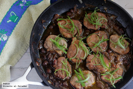 Solomillo guisado con salsa teriyaki y vino Pedro Ximénez. Receta