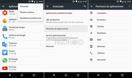 Android M, conoce cómo es su administrador de permisos de aplicaciones