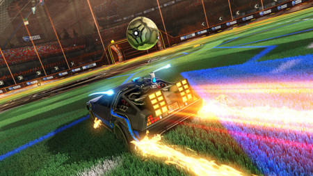 Es oficial: el DeLorean de Doc. Brown sí aparecerá este año... para jugar en Rocket League