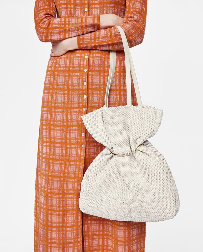 bolso zara piel