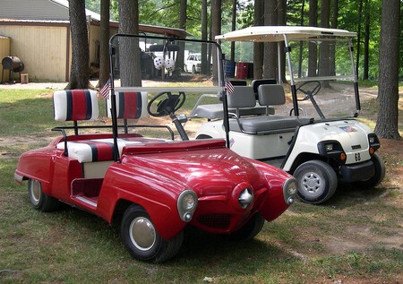 Carrito de golf con aspecto de Studebaker