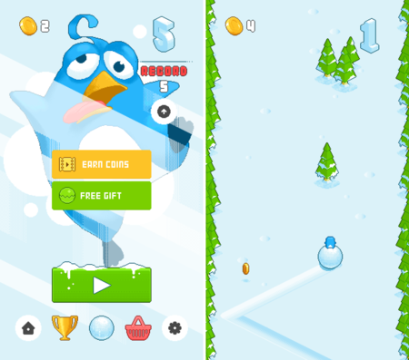 Snow Roll, un nuevo juego para iOS, va camino de superar a Flappy Bird en adicción