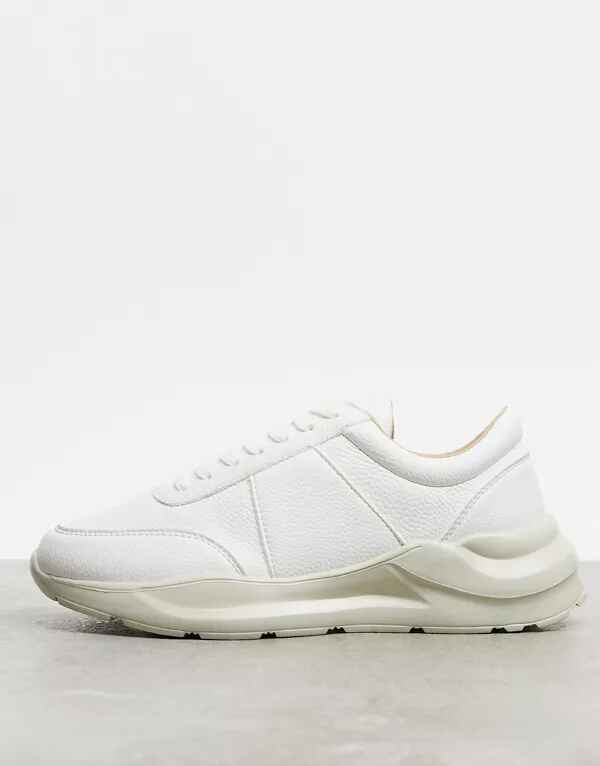 Zapatillas blancas con textura de ASOS DESIGN