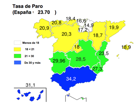 La EPA muestra el primer retroceso real del paro en esta crisis (mapa)