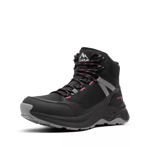 NORTIV 8 Botas de Senderismo Mujer Impermeables Botas Transpirables Trekking Botas Montaña Ligeros al Aire Libre Antideslizantes