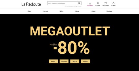 Megaoutlet en La Redoute con descuentos de hasta el 80% en todas sus secciones