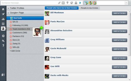 HootSuite ya permite administrar Google+ desde su aplicación