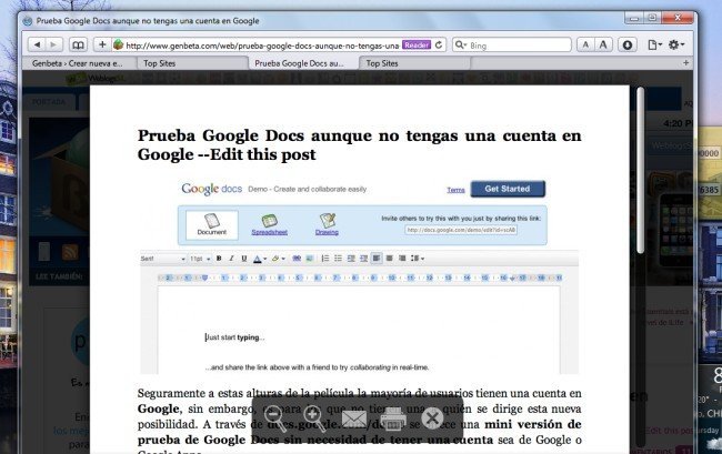 Safari 5 en Modo Reader