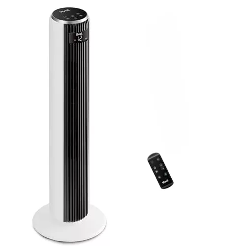 Levoit Ventilador de Torre, 7,9m/s, 20dB, 12 Velocidades, LTF-F362, Blanco
