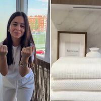 Laura Giraldo, especialista em limpeza: "Para manter as toalhas com cheiro fresco e macias, em vez de amaciante, use vinagre branco e algumas gotas de óleo essencial para perfumar" 