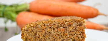 Pastel de zanahoria y nueces sin gluten, bajo en carbohidratos y calorías