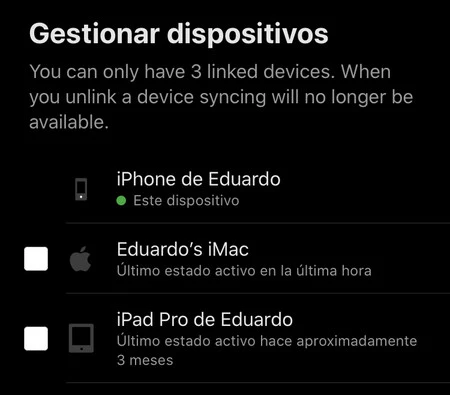 Dropbox のリンクを解除する