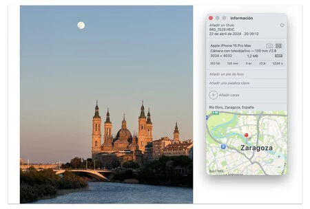 En el atardecer el iPhone no tiene ningún tipo de problema con la luna, de hecho, es cuando mejor se puede captar
