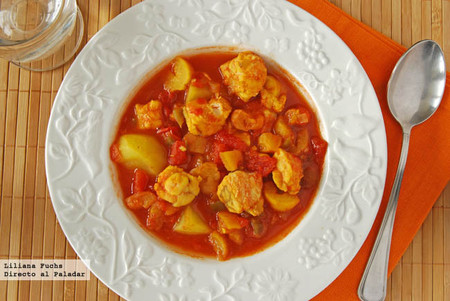 Guiso aromático de pescado de inspiración sudafricana. Receta