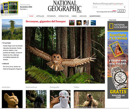 Nueva web de National Geographic en español