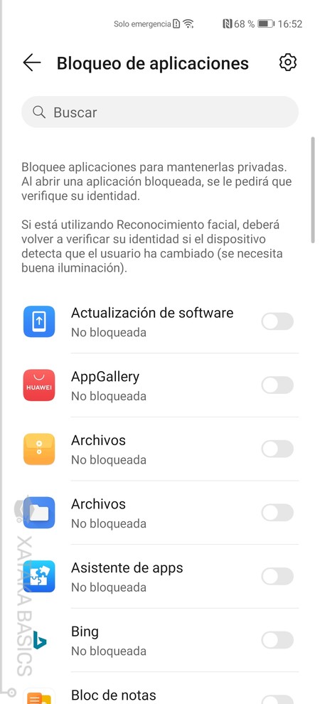 Bloqueo Apps