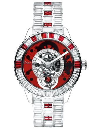 El lujo llevado al reloj por Dior Christal rubíes