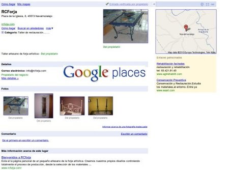Google Business Center se transforma en Google Places