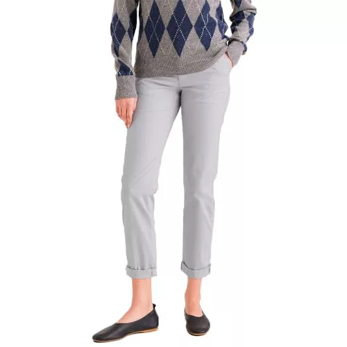 Dockers Weekend Chino Slim Fit, Tall, Pantalones para Mujer, High-Rise 27