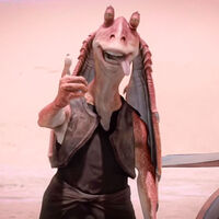 Siempre me ha caído mal Jar Jar Binks, pero el dramático final de su historia en Star Wars me ha hecho verle con algo más de cariño