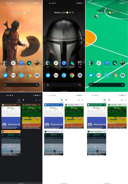 Android 12 Google Chrome Temas