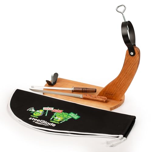 steelBlade - Jamonero Góndola + Cubre Jamón Kukuxumusu 