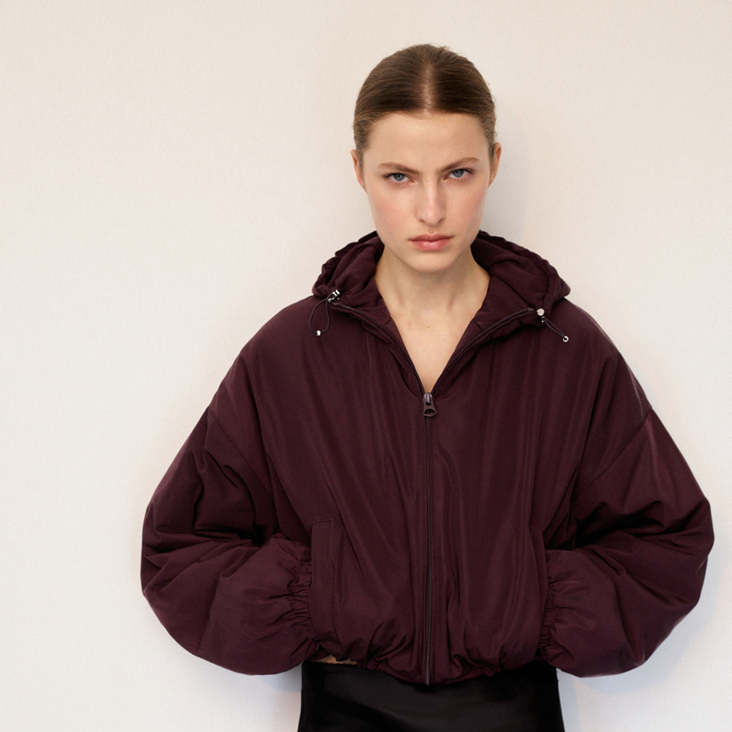 Chaqueta oversize capucha