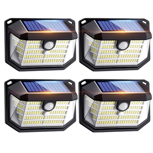 Luces Solares LED Exterior Jardin, 230LED/2200 LM Luz Solar Exterior Jardín
