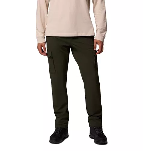 Columbia Roc Tech Pantalones Cargo, Pantalones de Tela, Repelencia Avanzada, Elasticidad Cómoda, Presilla Utilitaria Versátil, Cintura Relajada, Acentos Reflectantes - Hombre