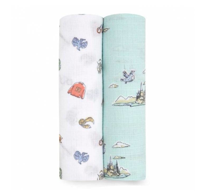 PACK MUSELINAS ADEN+ANAIS DE ALGODÓN - HARRY POTTER-HOGWARTS ESSENTIALS