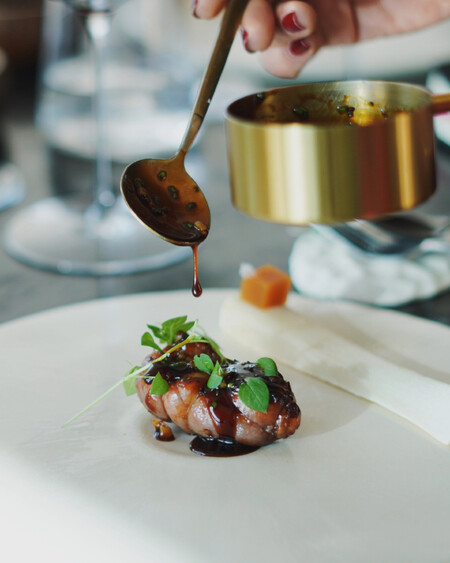 Lengua De Ternera Sobre Toffee De Tuetano