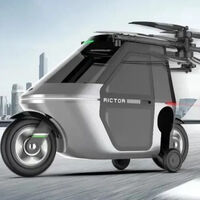 Una moto que se convierte en dron. Es el ciclomotor más caro del mundo, pero podrás rodar y volar con él en unos meses 