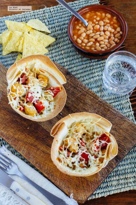 Cazuelitas de alambre de pollo. Receta