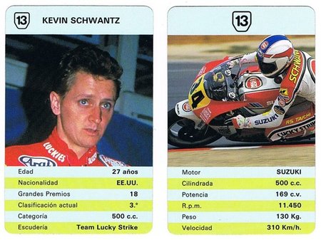 Naipe de Kevin schwantz