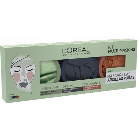 Kit con tres mascarillas faciales de L'Oréal por 5,95 euros en Perfume's Club