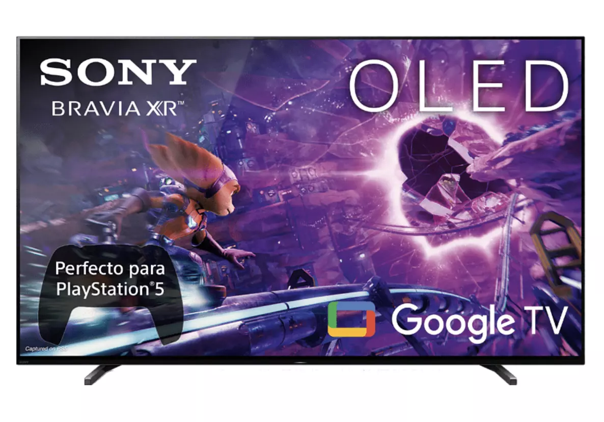 Sony 55A80J, Bravia XR OLED, 4K HDR 120 Hz, Google TV (Smart TV), Dolby Atmos-Vision, IA, Negro