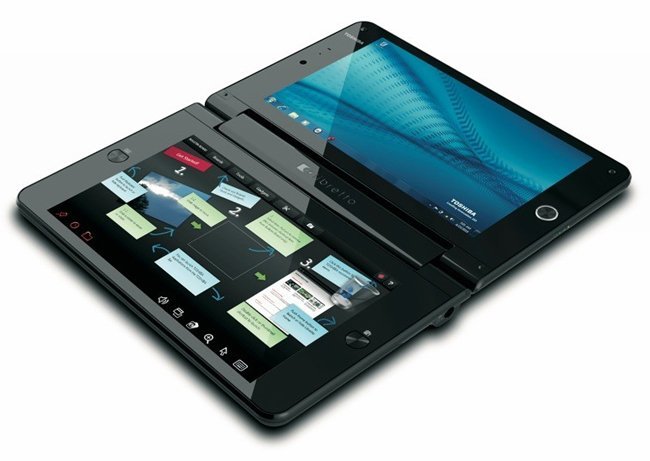 Toshiba Libretto W100, un ultraportátil con doble pantalla táctil