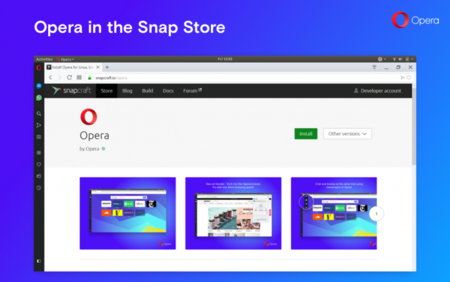 Opera ya está disponible como un paquete Snap para Linux