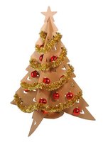Una buena idea: árbol de Navidad de cartón
