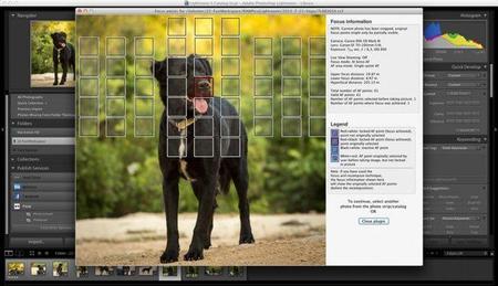 Show Focus Points: pluging gratuito de Lightroom que te indica los puntos de enfoque usados en la fotografía