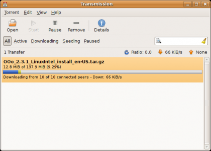 Ubuntu Hardy Heron Alpha 4 incluye Transmission, Brasero, Vinagre...