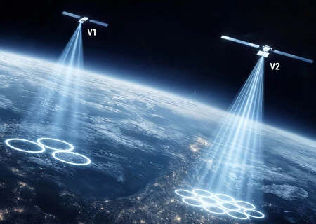 Satelites V2 Starlink Mobile