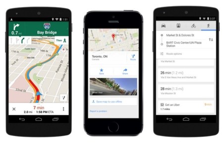 Google Maps para Android e iOS se actualiza: mejora el modo offline, integra Uber y más