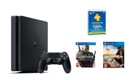 Sólo esta mañana, ofertón para la PS4 Slim de 1 Tb con 2 juegos y 3 meses de PSN en Mediamarkt