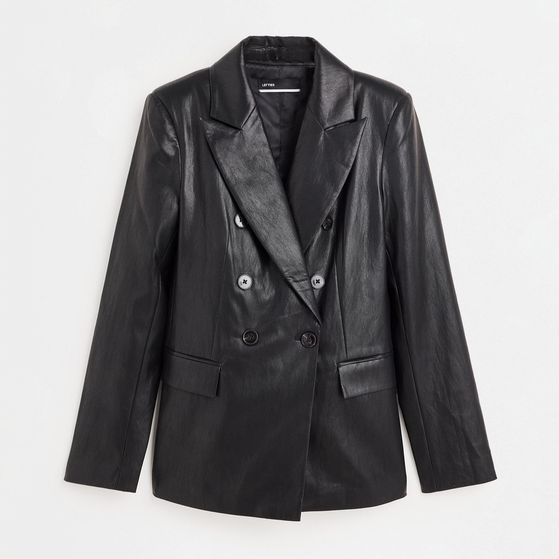 Blazer efecto piel