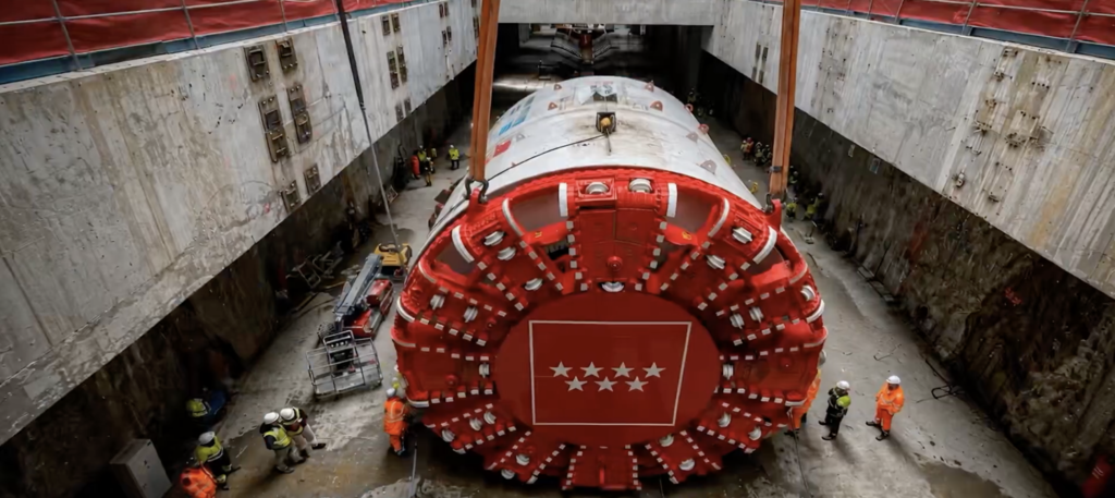 Mayrit llega a Palos de la Frontera un mes antes de lo previsto: la gigantesca tuneladora pilla ritmo por el subsuelo de Madrid