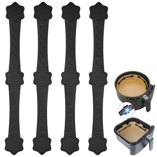 4 Imanes de Silicona para Papel Freidora Aire Cuadrado