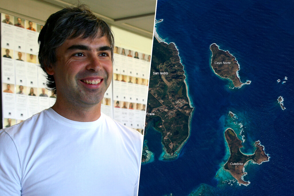 Larry Page quiere perderse en una isla, pero no se decide en cuál. Así que se ha comprado cinco 