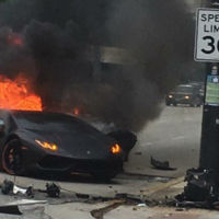Dolorpasión™: Un hermoso Lamborghini Huracán se parte en dos y se incendia